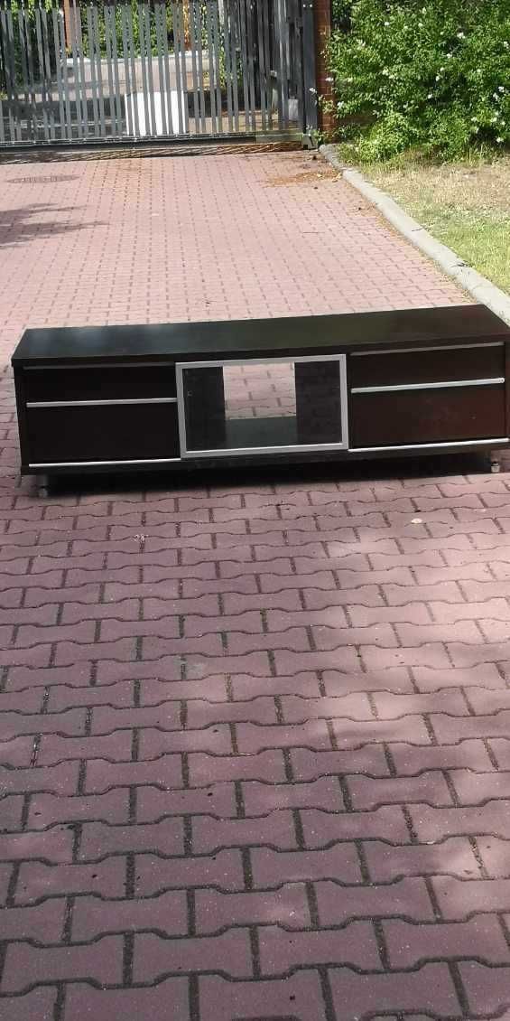 Komoda rtv Black Red White