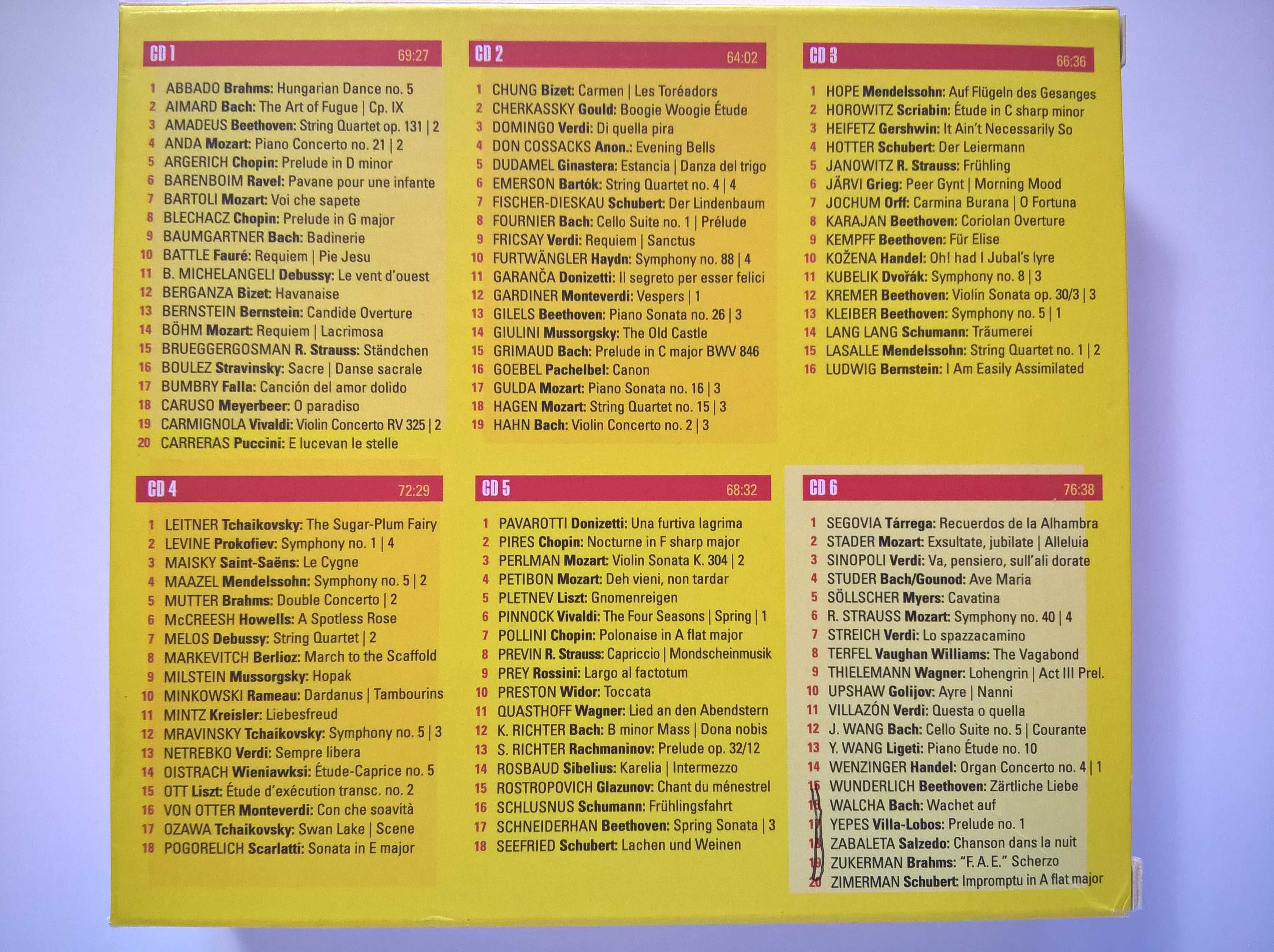 111º aniversário da Deutsche Grammophon - 6 CDs