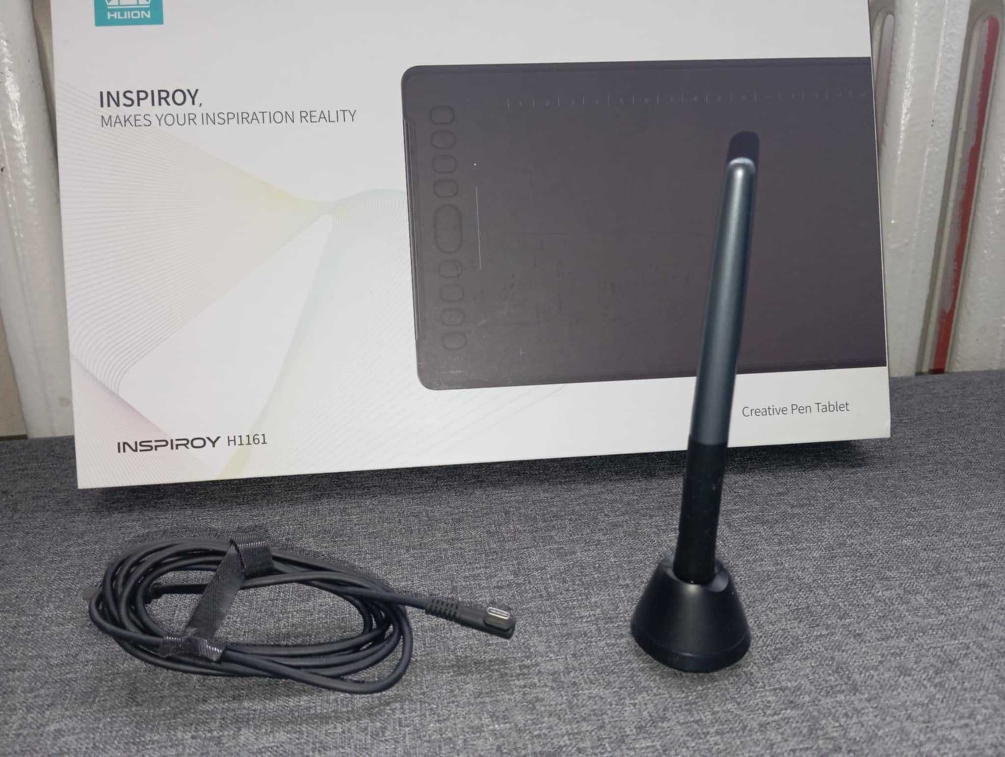 Tablet graficzny Huion Inspiroy H1161 + pióro, końcówki i kabel