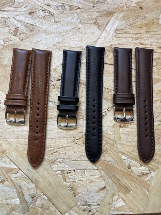 Braceletes tamanho 20mm, em pele genuína, fabricadas em Portugal