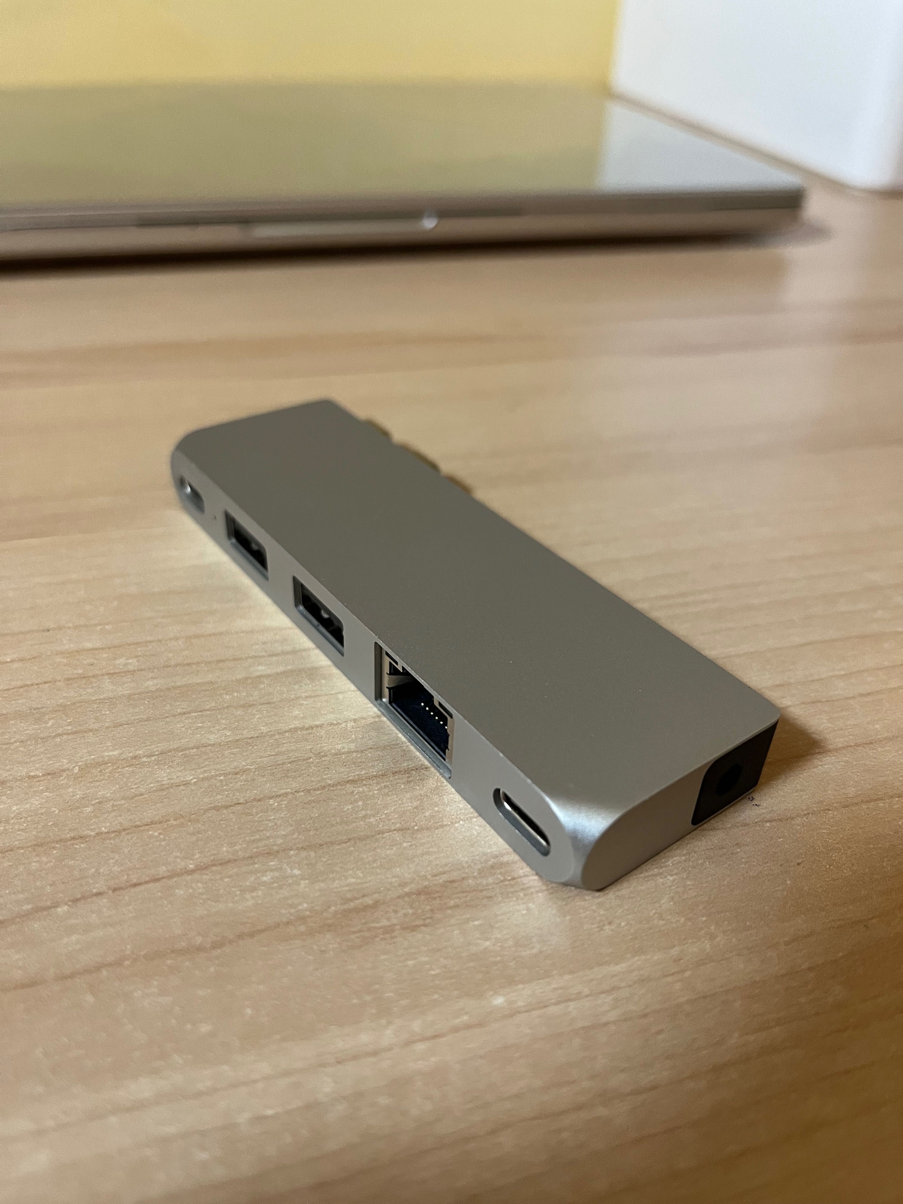 Satechi Pro Hub mini for MacBook (2xUSB-C, 2xUSB-A, RJ-45) (silver)