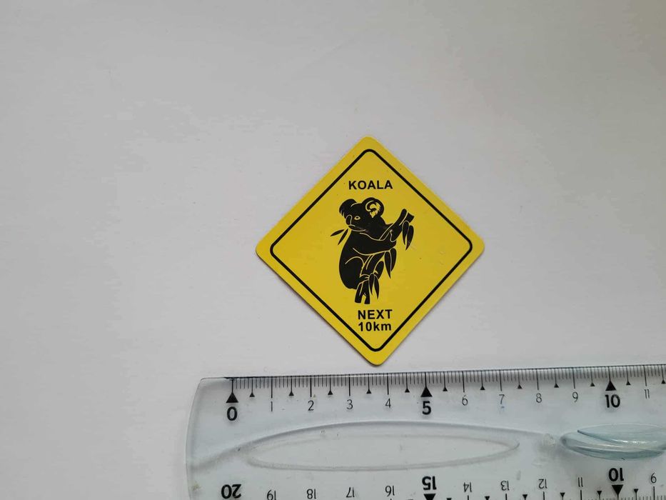 Magnes na lodówkę - 102f. AUSTRALIA Znak drogowy KOALA
