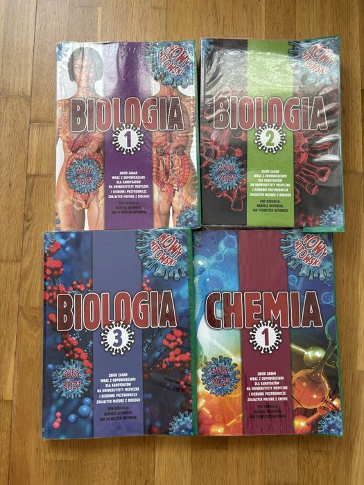 Zestaw Biologia 1,2,3  Chemia 1 Witowski 2021