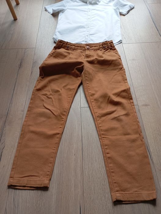 Koszula H&M plus spodnie 134