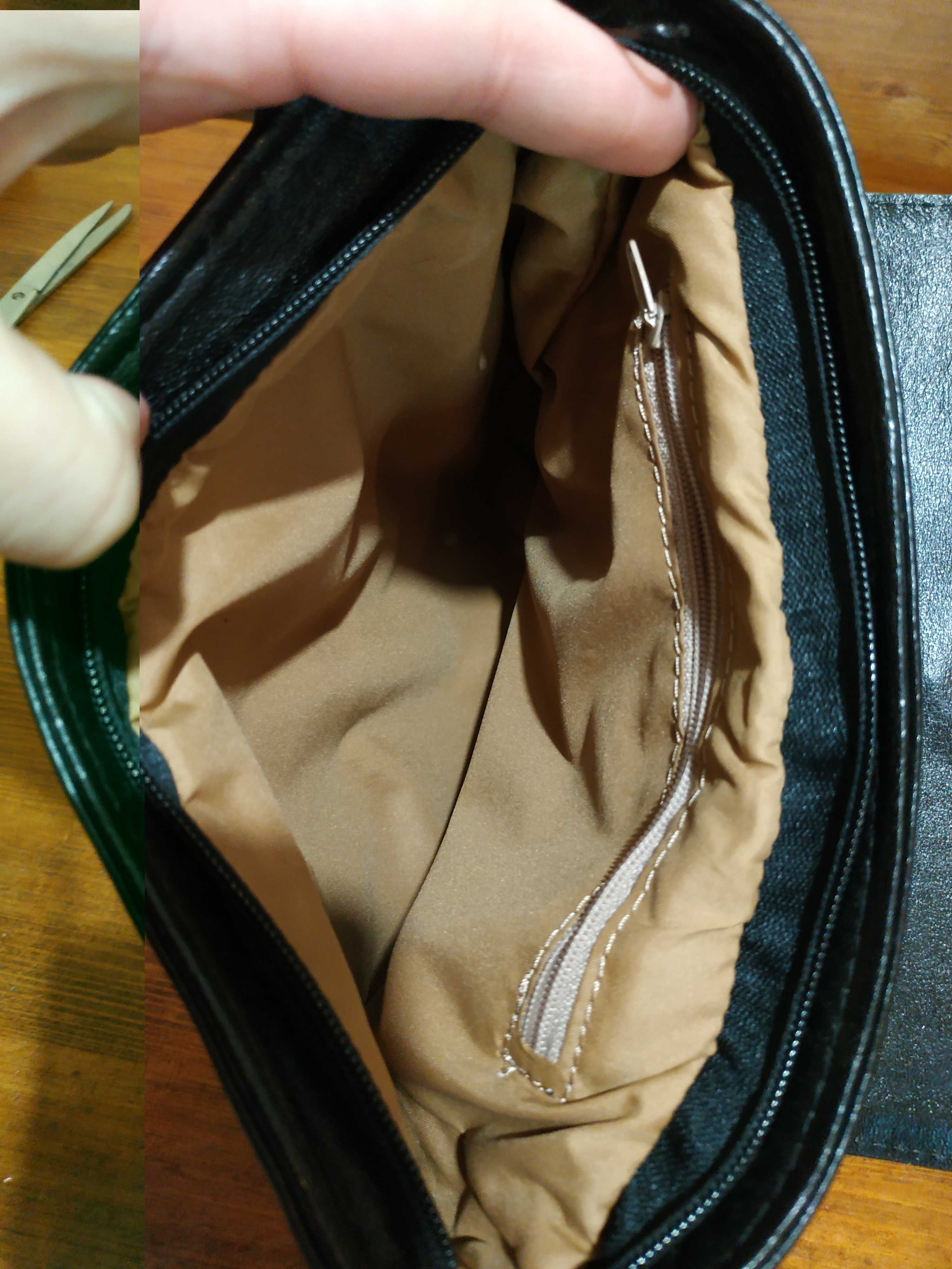 Мужская черная кожаная сумка планшет через плечо Eldi шкіряна сумка
