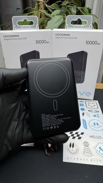 Стильний павербанк для Айфон Пруве Proove magnetic 10000 mah 20w