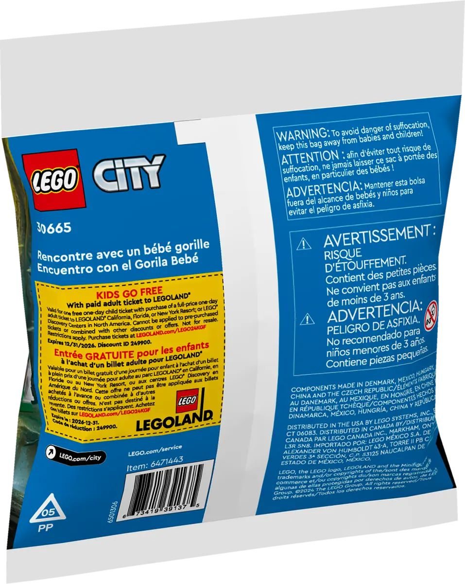 LEGO® CITY 30665 Spotkanie z małym gorylem
