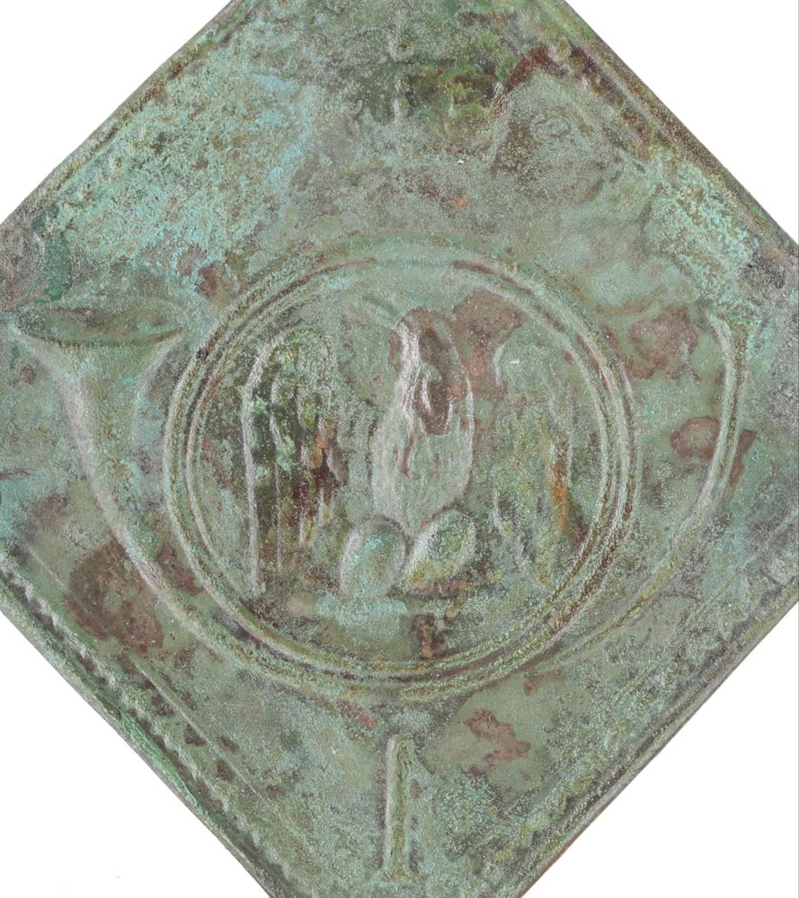 Blacha z Czako 1 PPL Napoleon 1 około 1800 - 1820 rok