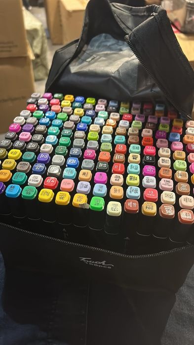 Markery alkocholowe 168 kolorów