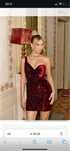 Lou sukienka Malvine  L XL czerwien cekiny walentynki