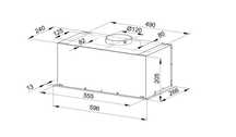 Okap szafkowy Maan Fiugi LED 60 cm cena sklepowa 349.00 teraz 150.00zl