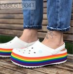 летние Crocs Crocband женская модель Platform от 36р. по 39-40р.