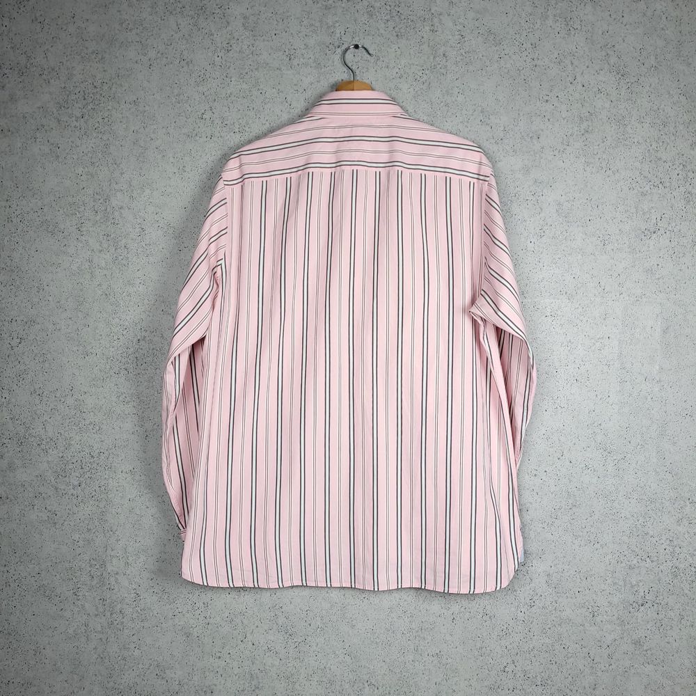 Koszula Tommy Hilfiger w paski różowa, tommy hilfiger striped shirt