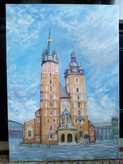 Obraz olejny - Kraków - Kościół Mariacki