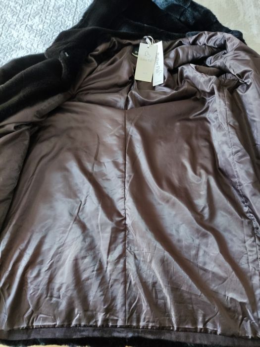 Зимова шуба, штучне хутро. 58-60р.