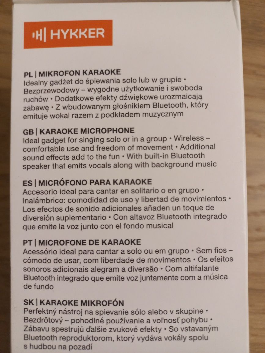 Mikrofon karaoke  Nowy!