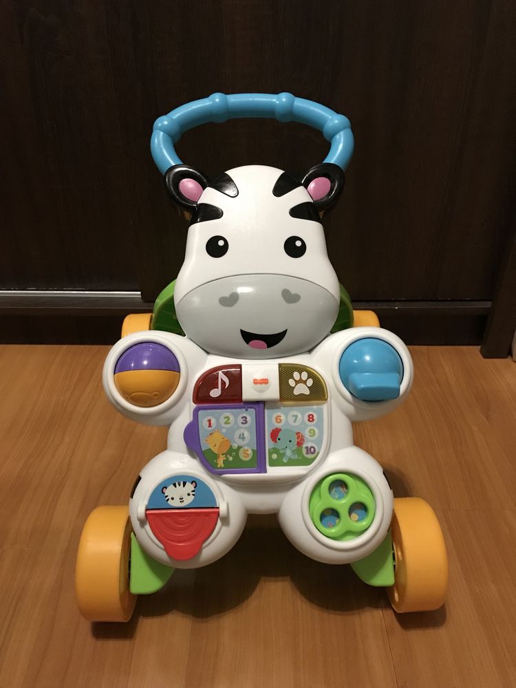 Fisher-Price, chodzik Zebra. Stan bdb. Oryginalny kartonik.