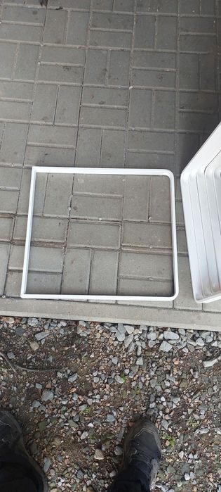 Nogi stalowe do ławy,stolika,ramki biale