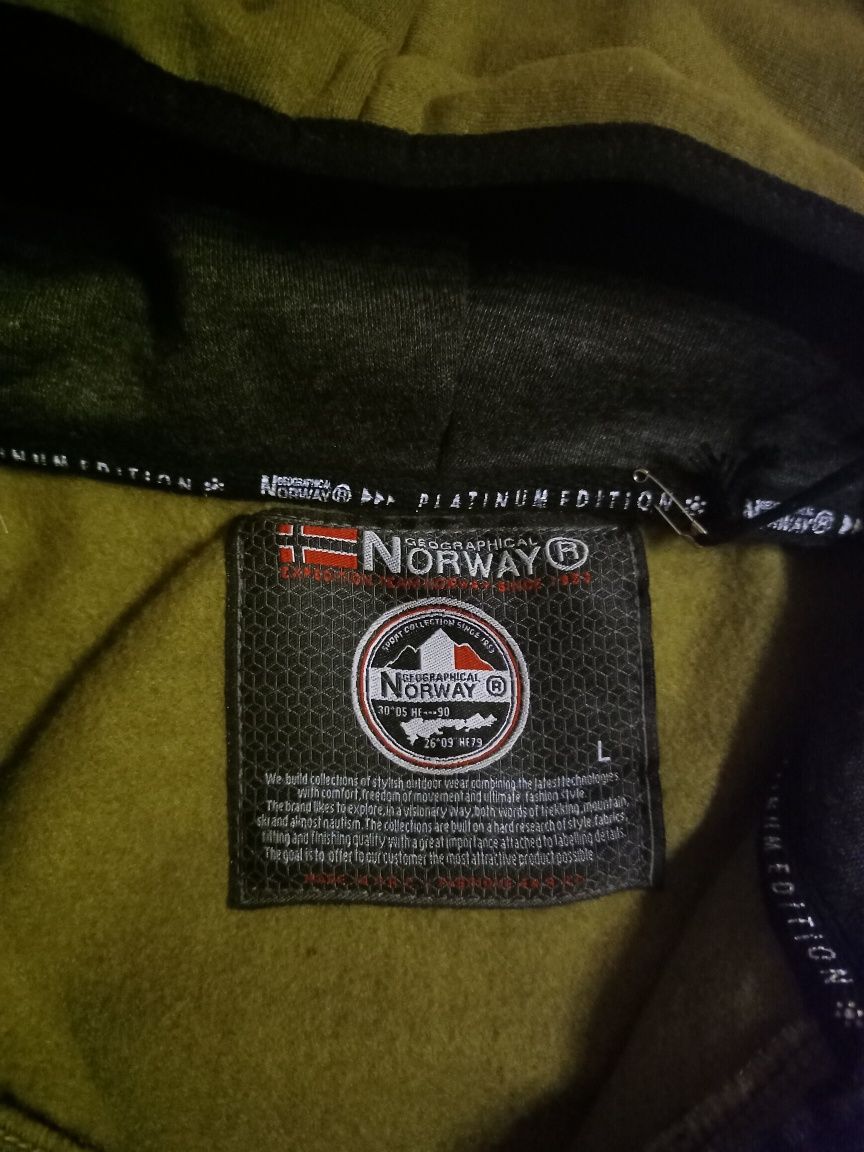 Camisola de carapuço Geographic noroway nova, portes incluídos