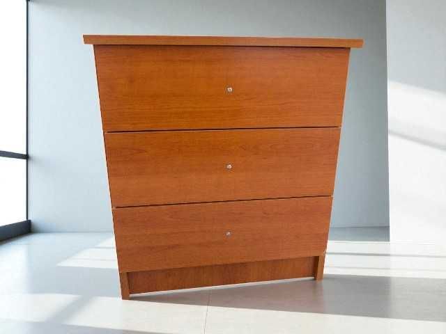 Mesa de Cabeceira com 3 Gavetas em Cerejeira – Com Defeito