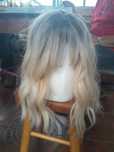 Peruka ombre Czarna blond
