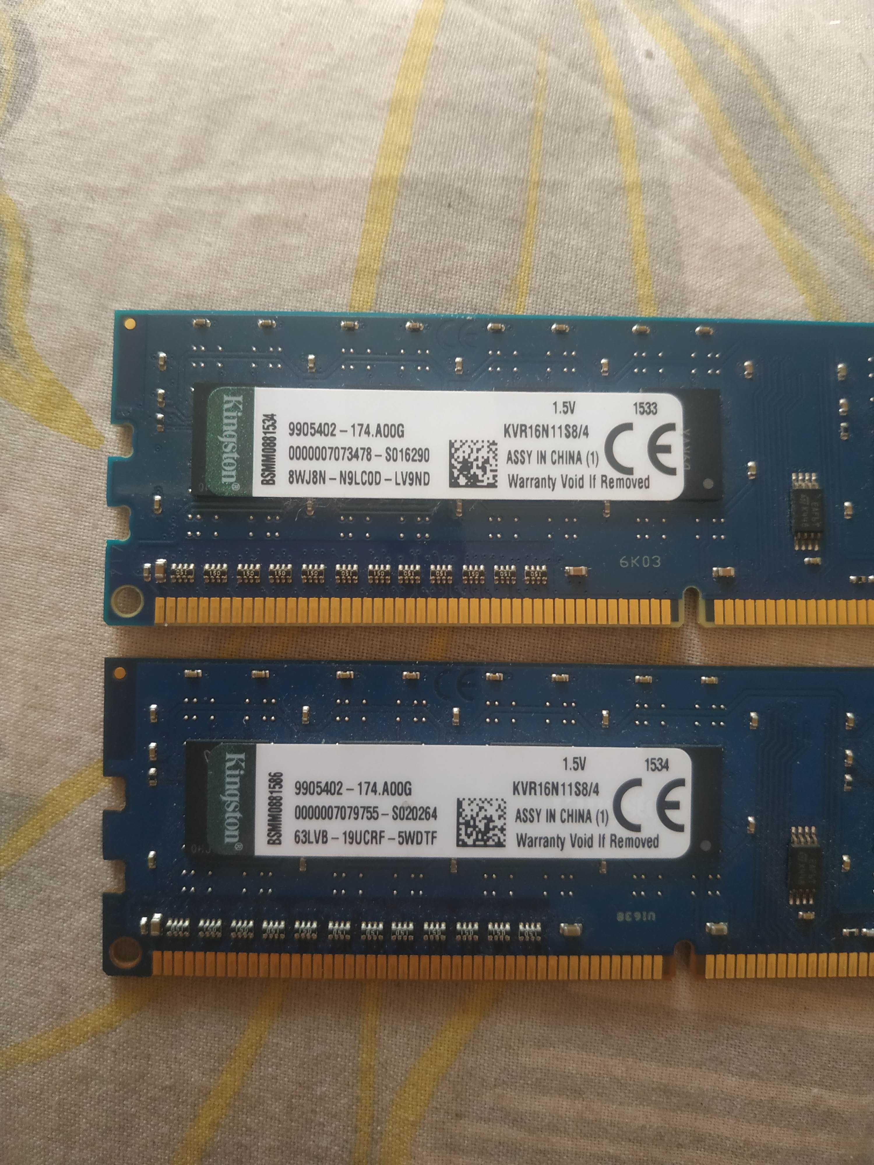 DDR3/1600MHz по 4Gb !