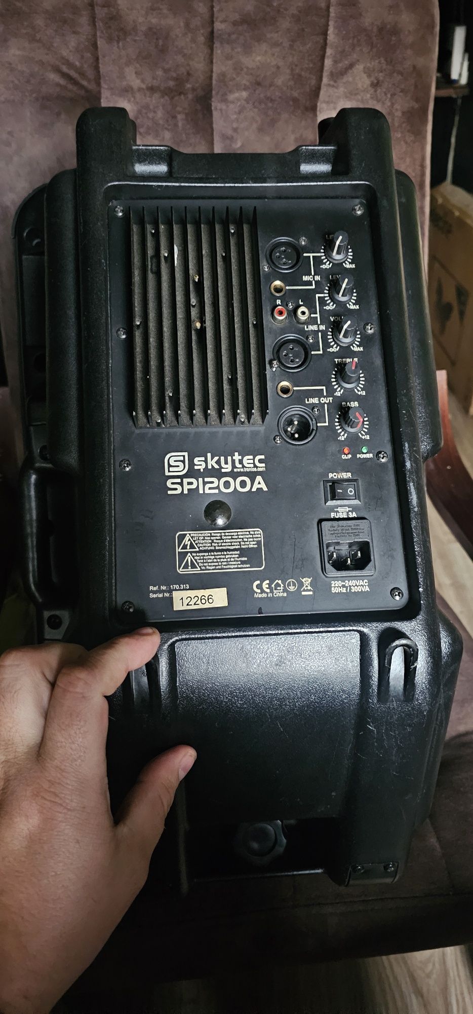 Glosnik DJ Skytec sp 1200 i mokrofon ɓezprzewodowy