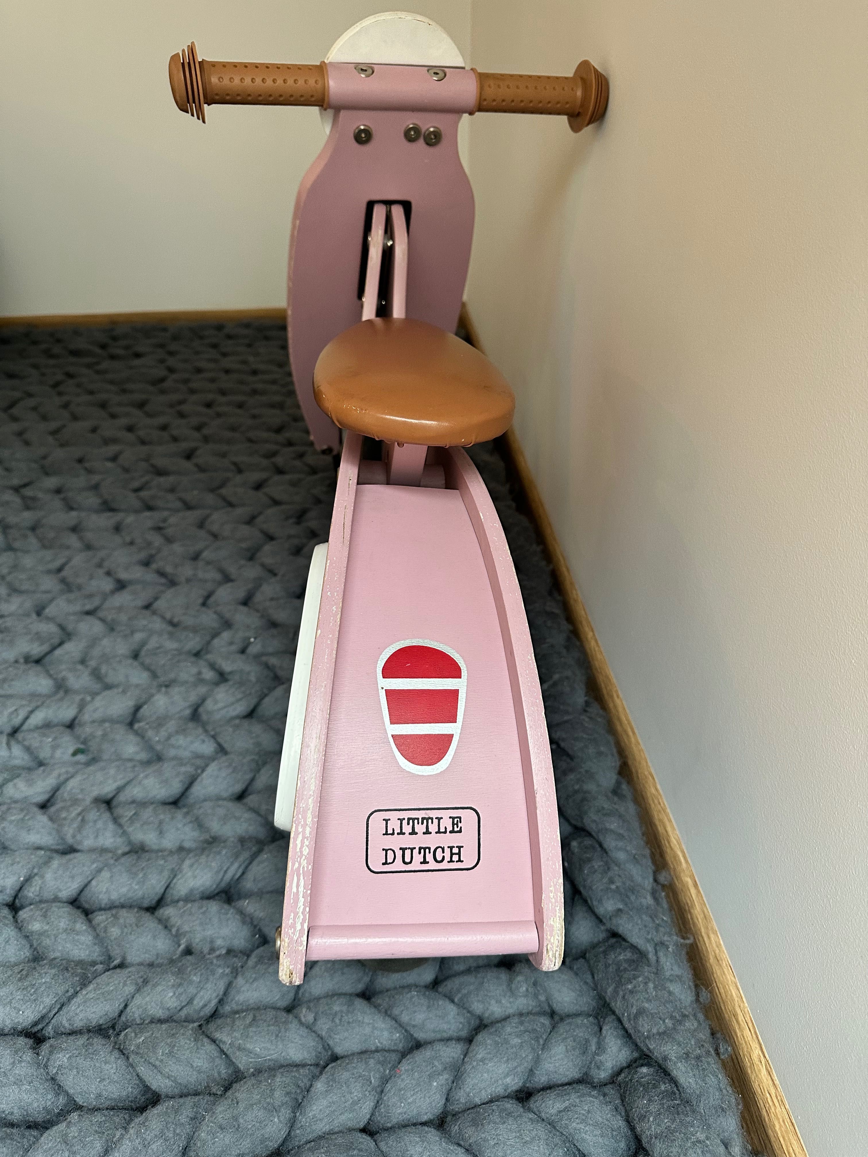 Rowerek biegowy- jeździk, Little Dutch Scooter dla dziewczynki.