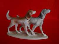 Винтажная фарфоровая статуэтка "Охотничьи собаки"