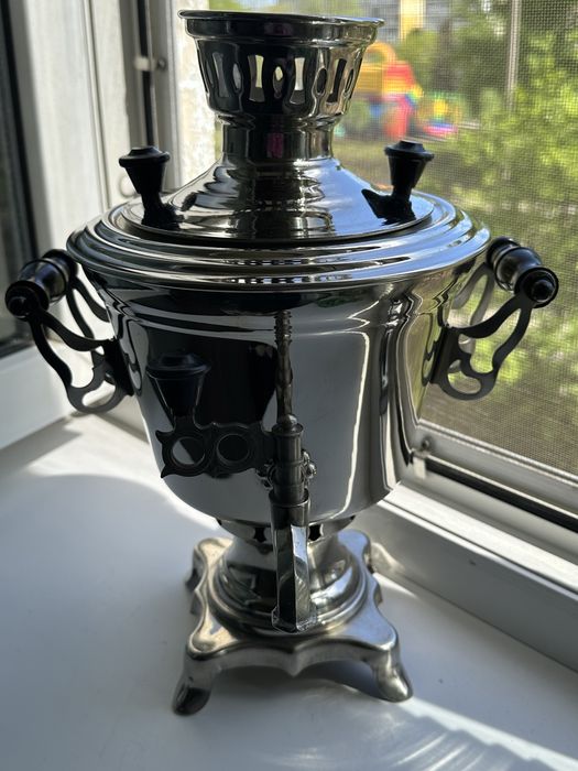 Самовар латунь СССР НОВЫИ на 3 л