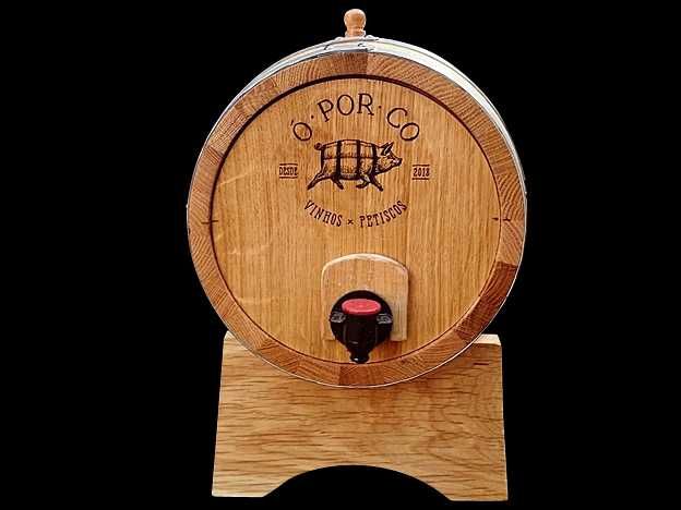 Barril de madeira - Barril bag in a box - Prenda original