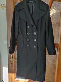 Płaszcz wełniany Bolero 38 czarny