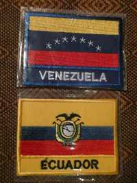 Wenezuela Ekwador naszywka Nowe Folia 25zl za 2