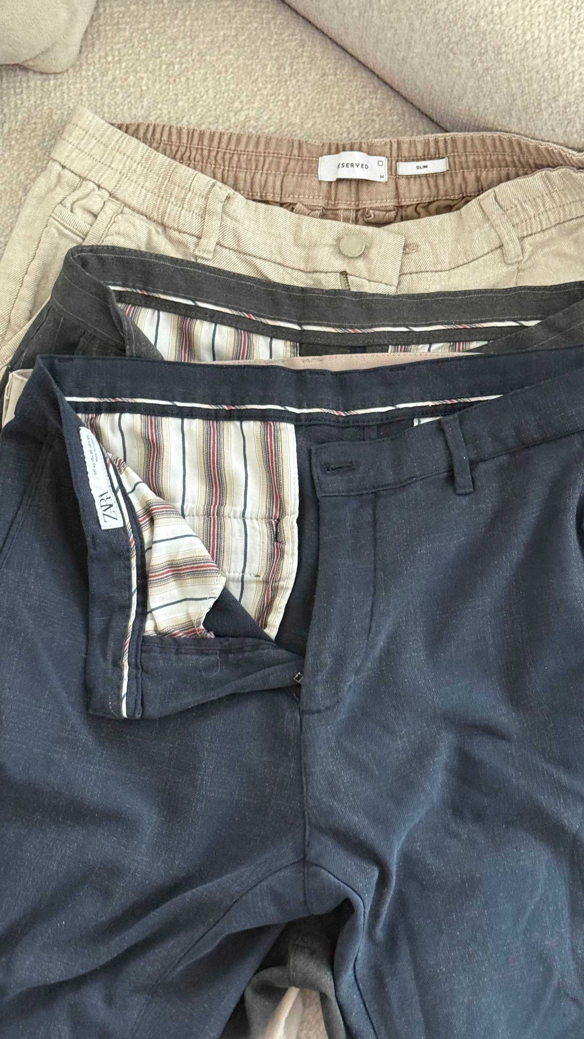 Spodnie CURVE, ZARA, BYTOM, Reserved (6 sztuk]