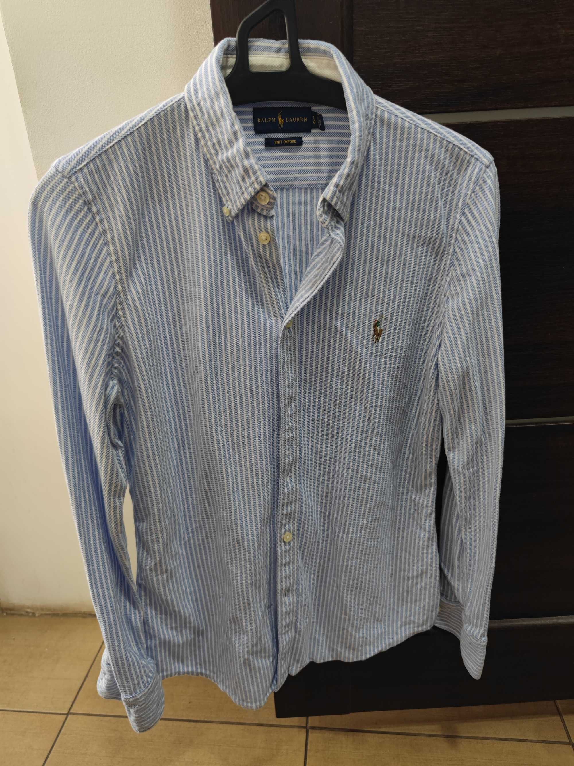 Женская рубашка Polo Ralph Lauren Fit Blue Striped Oxford (Л)