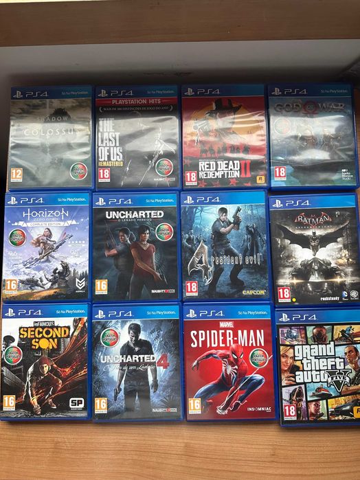 Jogos PS4 Originais – Coleção Completa em Excelente Estado