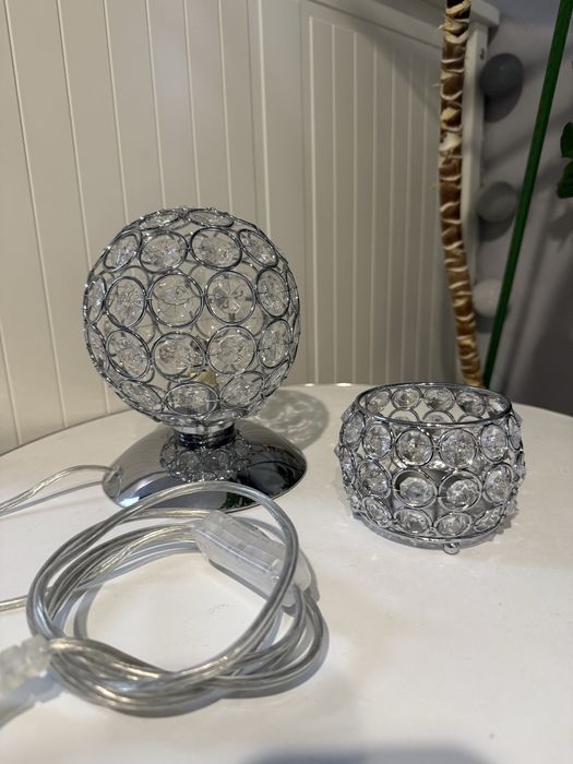 Zestaw oświetleniowy lampka nocna lampka wisząca kryształkowa