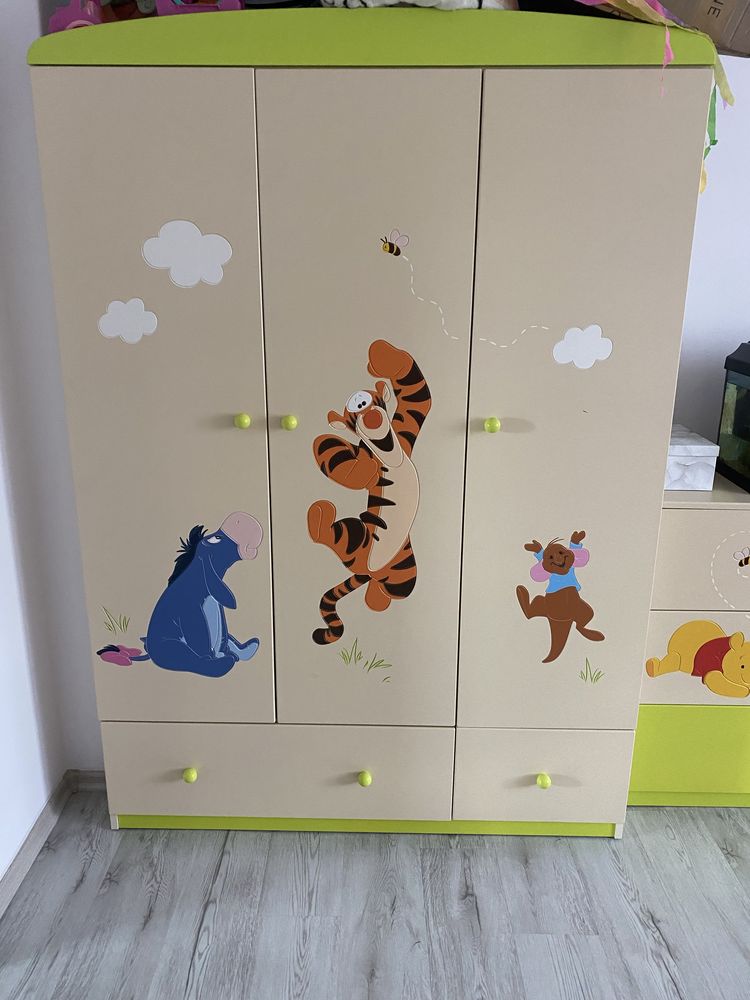 Zestaw mebli Meblik Kubuś Puchatek 5 elementów