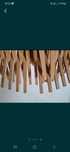 Lampa z listewek drewnianych PRL