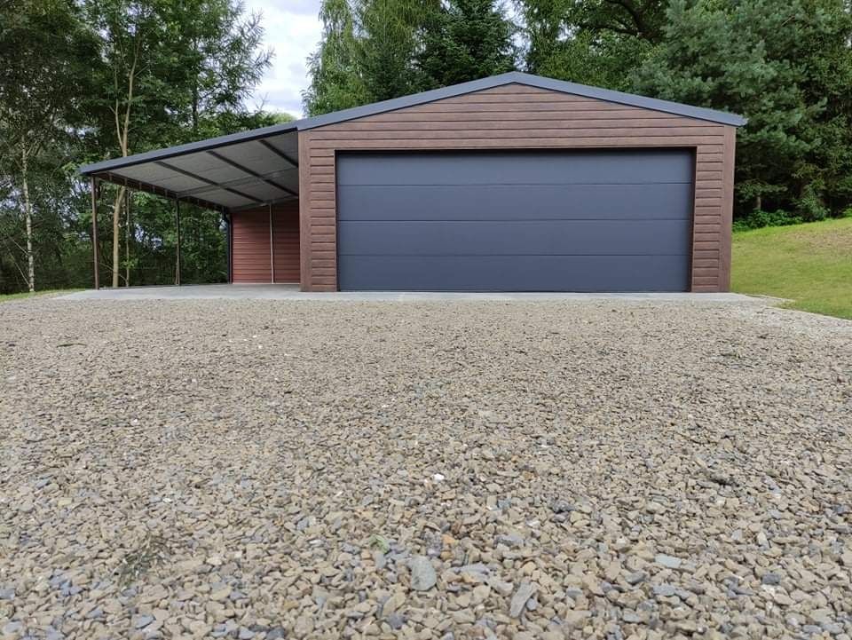 Garaż blaszany Premium konstrukcja 100% profil domek altana