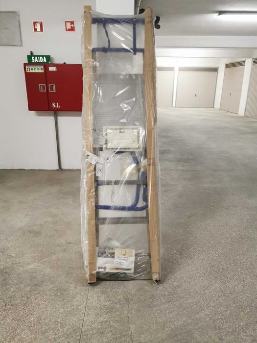 Escadote portátil alumínio certificado novo embalado