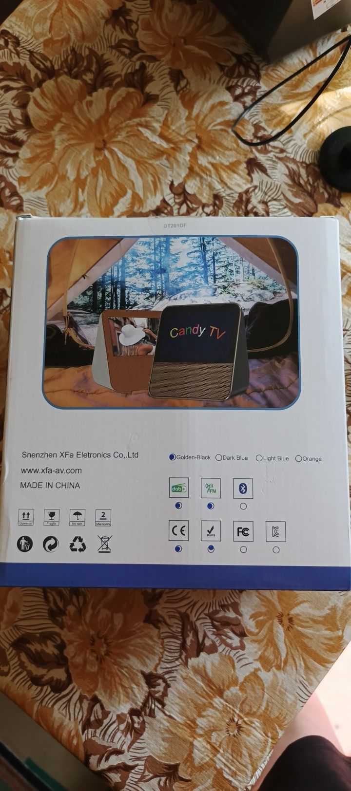 Мини преносной телевизор, 7 дюймов, Candy TV DVB-T2 + FM