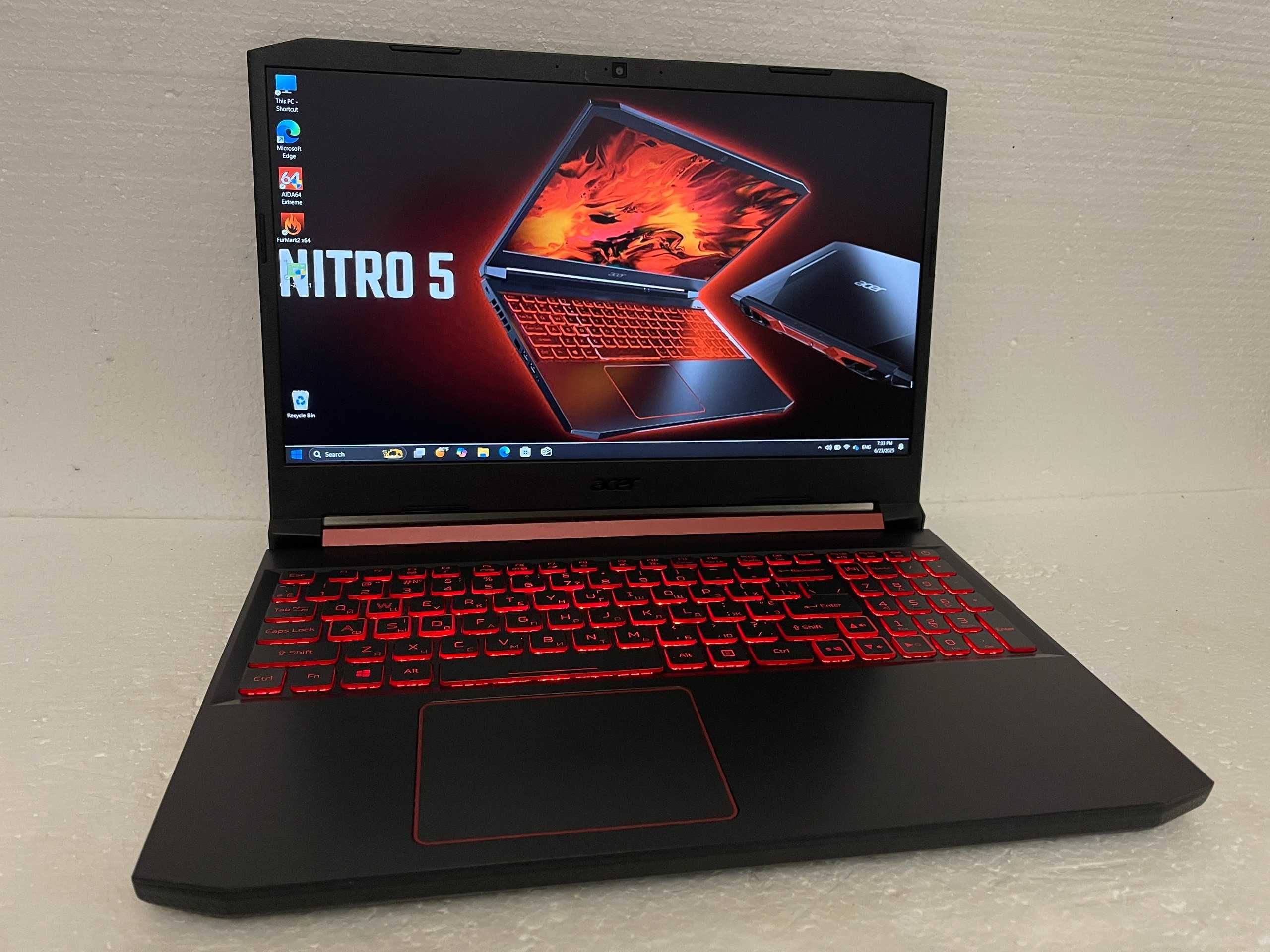 Игровой Acer NITRO 5/ Core 9300H/ 32 ГБ RAM/ Видео GTX (4 ГБ) GDDR5