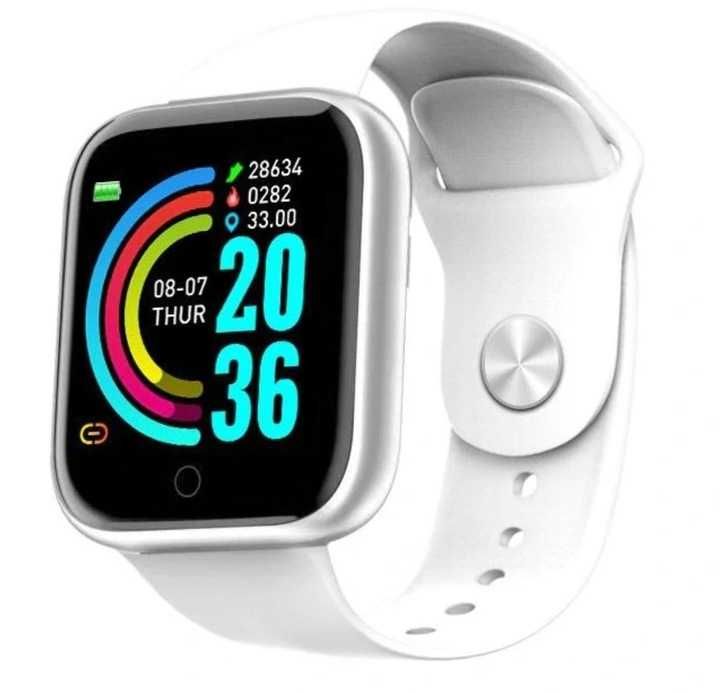 ZEGAREK BIAŁY smartwatch smartband wielofunkcyjny tętno puls ciśnienie