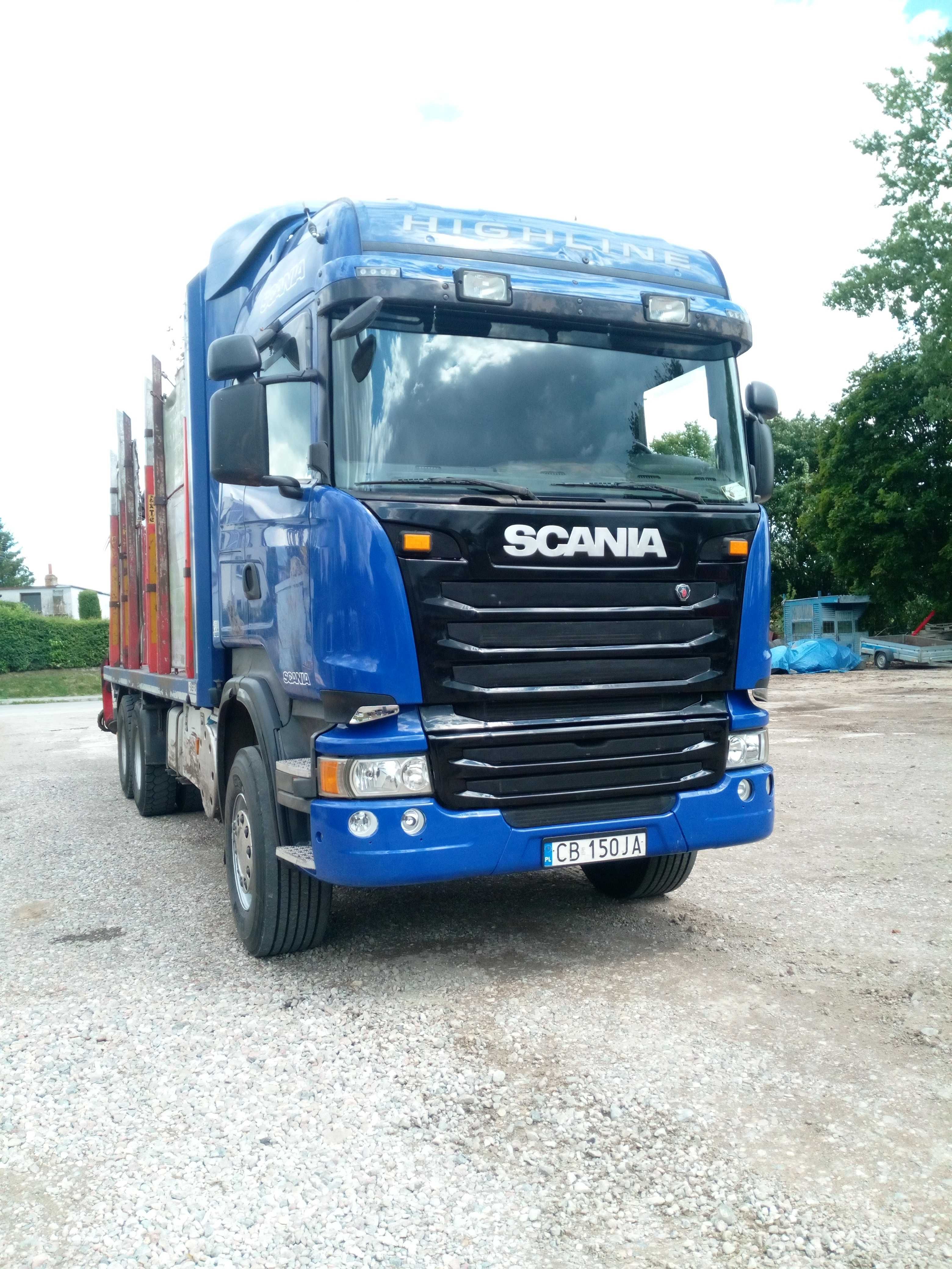 Scania 6x4 do drewna drzewa lasu