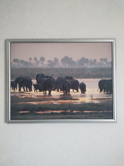 Картина, інтер'єр, дизайн. Водоспад, рідкий дим.