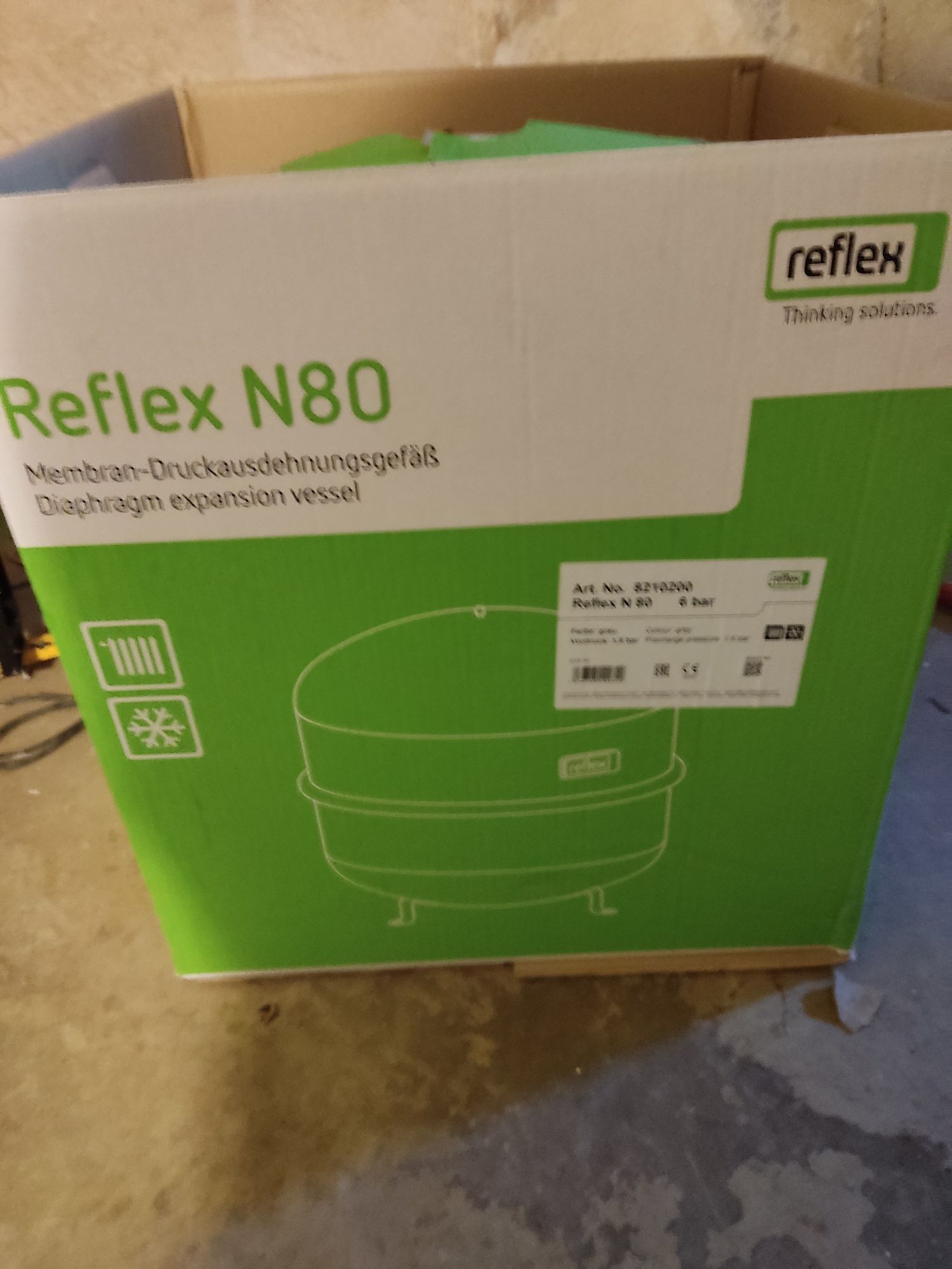 Reflex NG 80 naczynie wzbiórcze, przeponowe