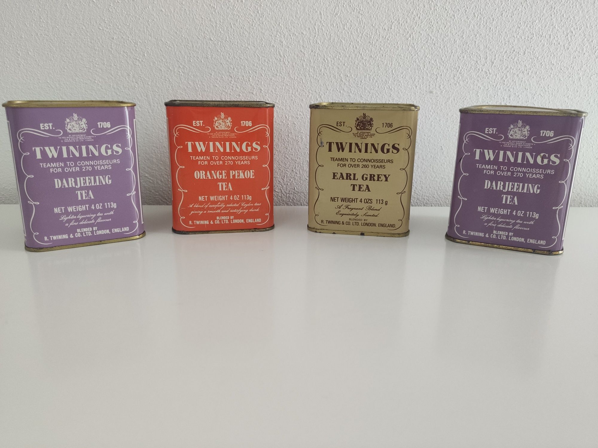 Puszka po herbacie PRL Twinings  4 sztuki