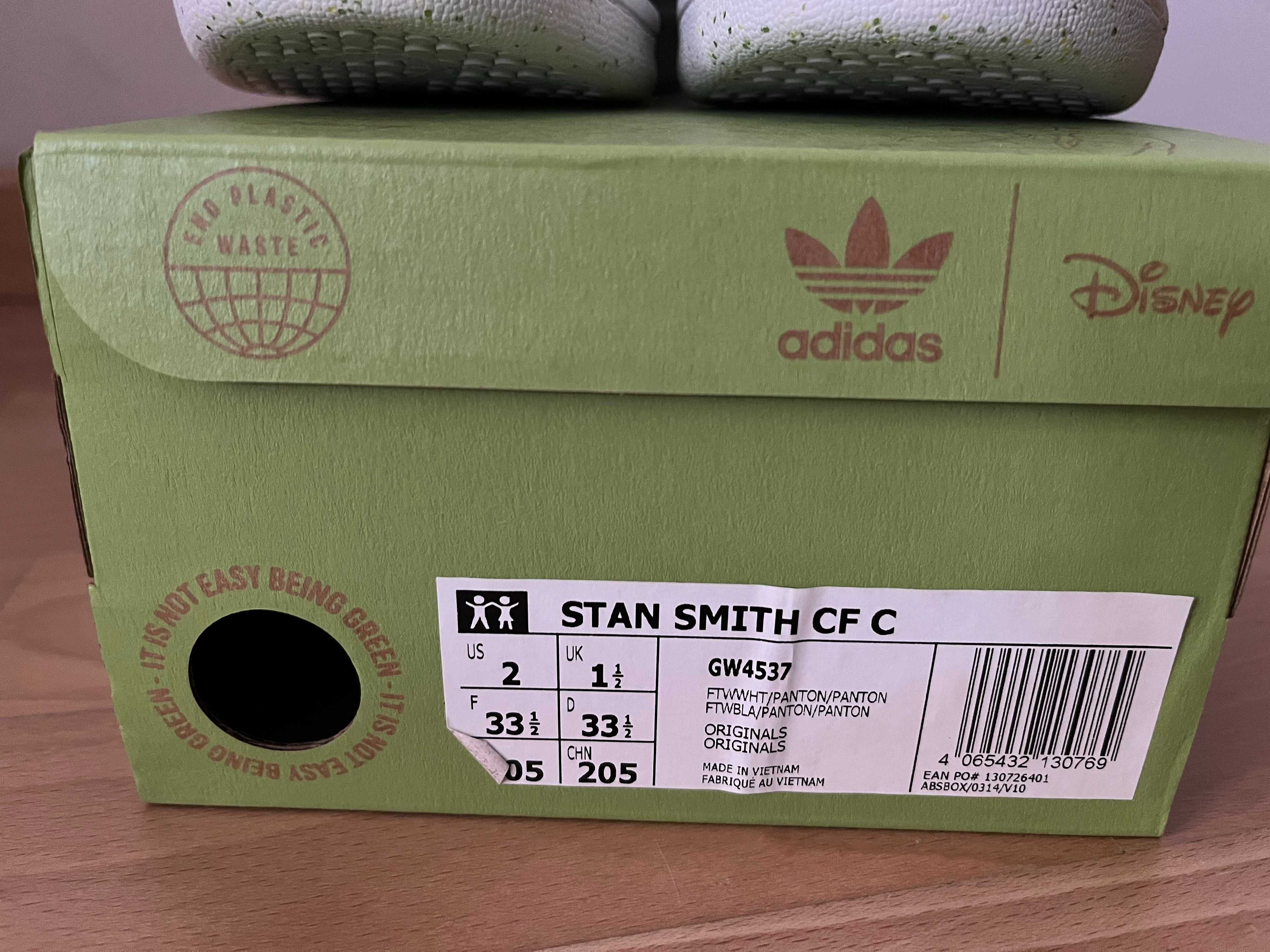 Adidas Stan Smith dla dzieci na rzepy rozmiar 33,5