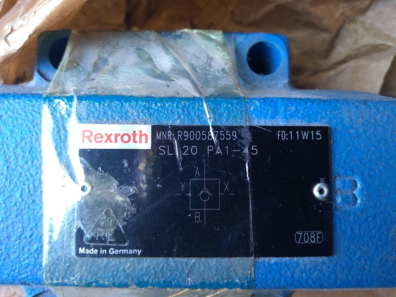 Zawór przepływu ciśnienia hydraulicznego rexroth typ SL 20 PA1 45 nowy